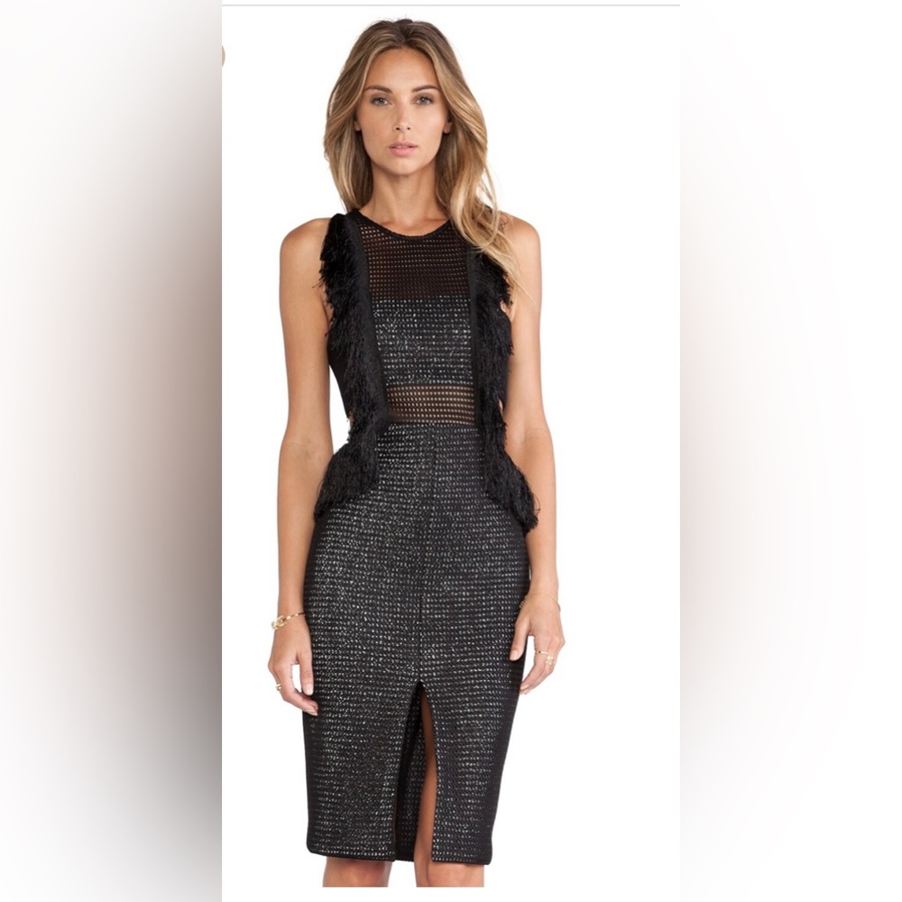 Fringe Formation Dress by Self Portrait